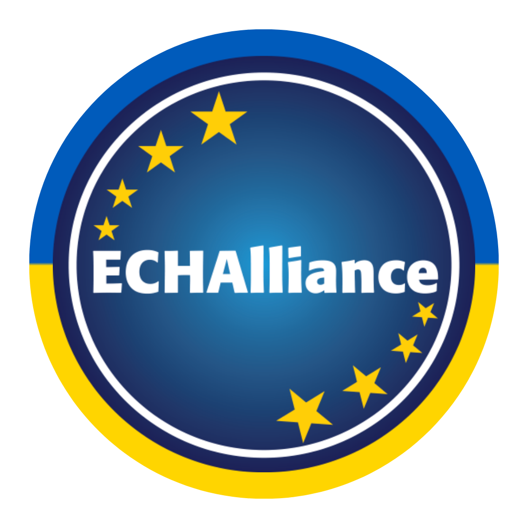 ECH Alliance logo with Ukraine colours